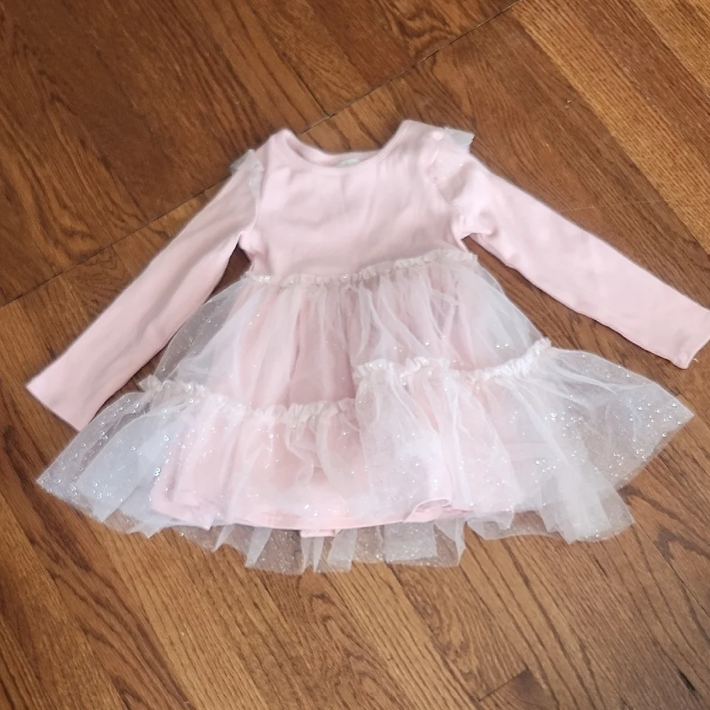 Joie Sparkling Pink and White Kids Dance Costume